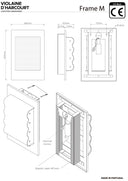 Aplique de pared lámpara Frame Miroir M