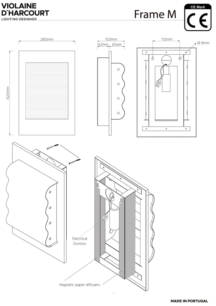 Wandlamp Frame Miroir M