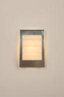 Aplique de pared lámpara Frame Miroir plateado