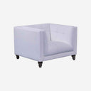 Banco WILLOW Similpiel Blanco