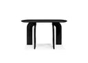 hana mesa consola negra curva moderna 