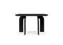 hana mesa consola negra curva moderna 