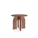 mesa auxiliar de madera curva diseño moderno envio gratis