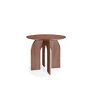mesa auxiliar de madera curva diseño moderno envio gratis