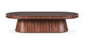 mesa de cafe para living de madera de nogal envio gratis