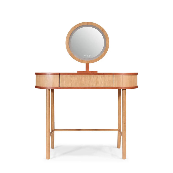 tocador de madera maciza con espejo 