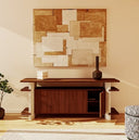 aparador de madera y travertino studio silva envio gratis