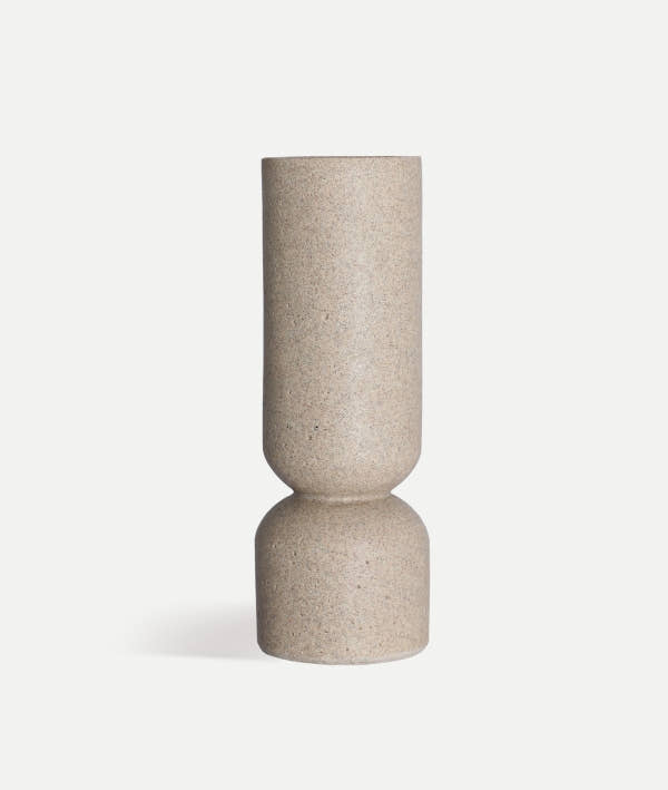 AUBRA VASE with mineral style and stackable