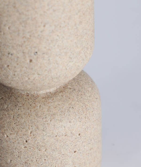 AUBRA VASE with mineral style and stackable