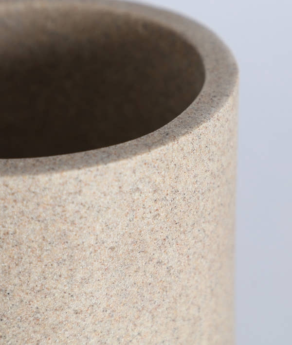 AUBRA VASE in beige tones