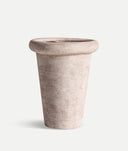 Jarrón DOLLEY acabado en color marrón claro con textura decorativa. - Jarrones y centros - El Workshop - cerámica