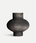 GHALEA vaas met zwarte glazen afwerking