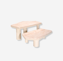 juego de mesa de centro para living de marmol
