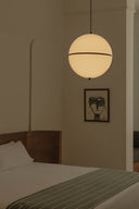 lámpara colgante de acero y metacrilato negro satinado ø42,3 x 46 cm 20 w, ambiente