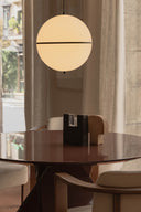 lámpara colgante de acero y metacrilato negro satinado ø42,3 x 46 cm 20 w