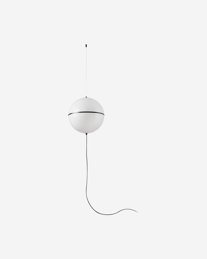 lámpara colgante de acero y metacrilato negro satinado ø42,3 x 46 cm 20 w con interruptor en el cable, vista 2