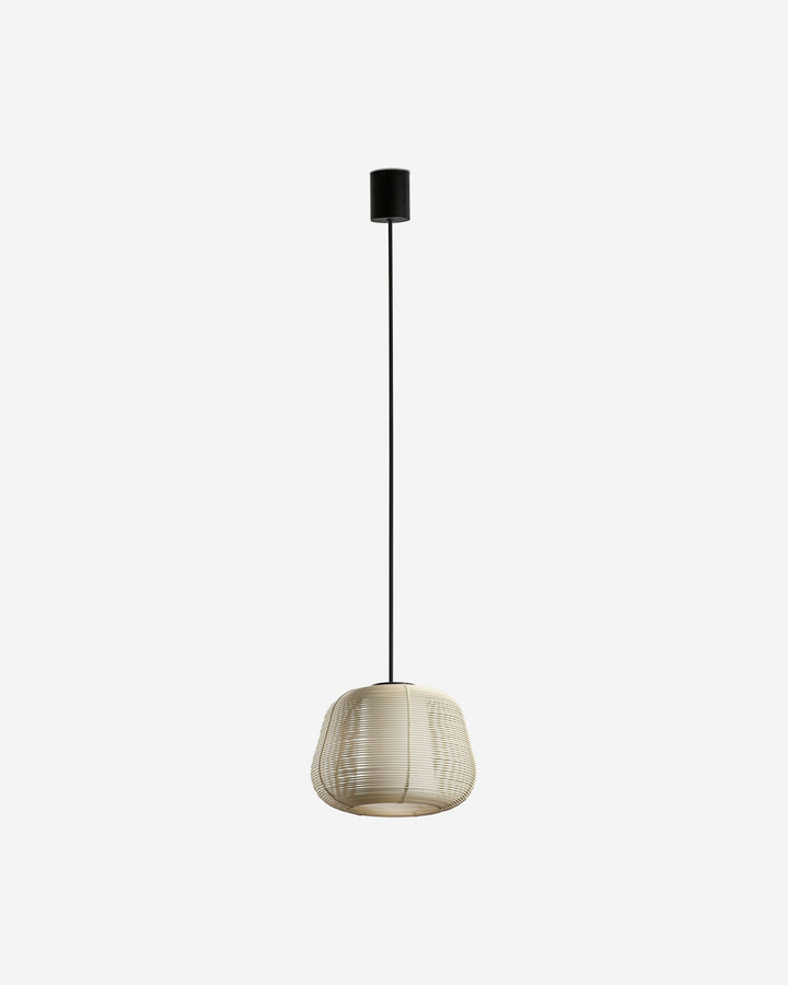 lámpara colgante de exterior de acero y polietileno ø26,4 cm, vista 2