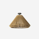 lámpara colgante de exterior de aluminio y polietileno gris oscuro ø66,5 cm 2 alturas 15 w ip54, vista 4