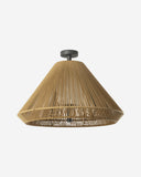 lámpara colgante de exterior de aluminio y polietileno gris oscuro ø66,5 cm 2 alturas 15 w ip54, vista 4