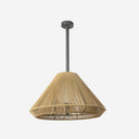 lámpara colgante de exterior de aluminio y polietileno gris oscuro ø66,5 cm 2 alturas 15 w ip54, vista 7