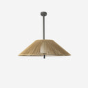 lámpara colgante de exterior de aluminio y textil gris oscuro ø105 cm 2 alturas 15 w ip54, vista 6
