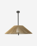 lámpara colgante de exterior de aluminio y textil gris oscuro ø105 cm 2 alturas 15 w ip54, vista 6