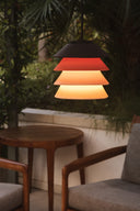 lámpara colgante de exterior de silicona y polietileno multicolor ø18 x 24,1 cm 12 w ip65, vista 5