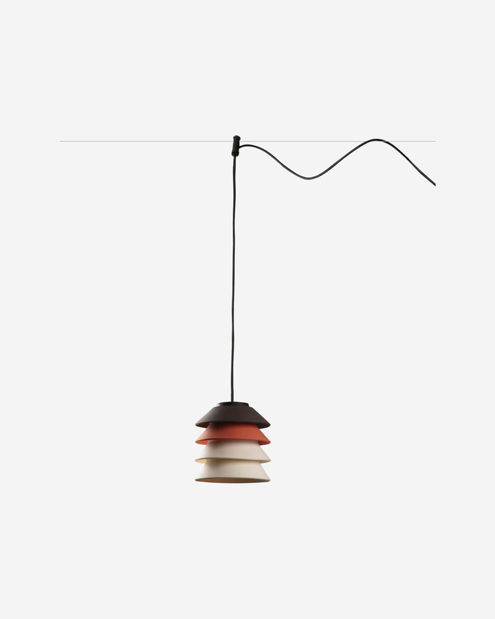 lámpara colgante de exterior de silicona y polietileno multicolor ø18 x 24,1 cm 12 w ip65 módulo para composición, vista 2
