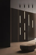lámpara colgante de policarbonato transparente 63,5 cm vertical u horizontal 12 w 2700 k haz 270°
