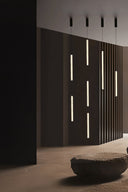 lámpara colgante de policarbonato transparente 63,5 cm vertical u horizontal 12 w 2700 k haz 270°