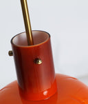 LÁMPARA DE TECHO ADARA naranja en cristal luz con identidad y contraste elegante - Lámparas de techo - El Workshop - cristal