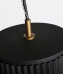 Lámpara de techo BRUNICO de mertal negro y diseño único