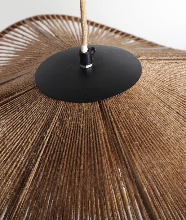 LÁMPARA DE COLGAR KHED calidez boho con fibras naturales