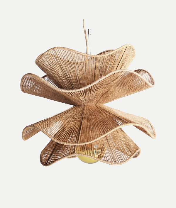 LÁMPARA DE COLGAR KHED estilo boho y calidez natural