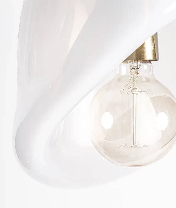 LÁMPARA DE TECHO NAIA vidrio blanco opaco con acabado suave y brillante - Lámparas de techo - El Workshop - vidrio