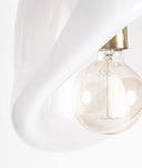 LÁMPARA DE TECHO NAIA vidrio blanco opaco con acabado suave y brillante