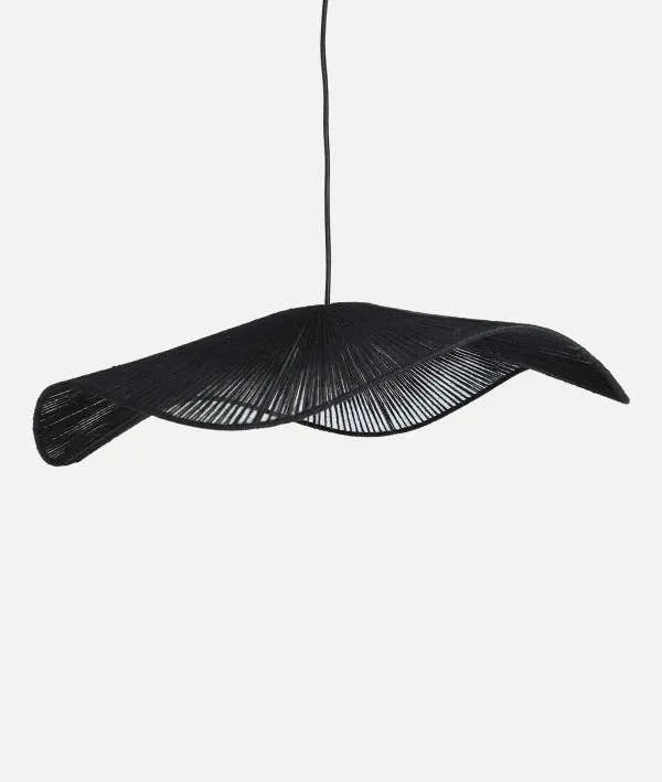 LÁMPARA DE TECHO TULUM negro en algodón lámpara colgante - Lámparas de techo - El Workshop - algodón