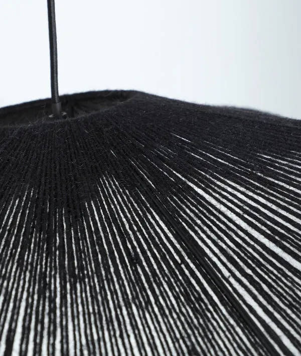 LÁMPARA DE TECHO TULUM negro en algodón lámpara colgante - Lámparas de techo - El Workshop - algodón