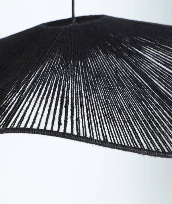 LÁMPARA DE TECHO TULUM negro en algodón lámpara colgante - Lámparas de techo - El Workshop - algodón