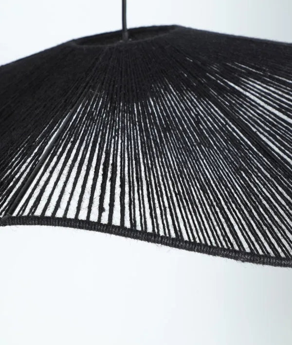 LÁMPARA DE TECHO TULUM negro en algodón lámpara colgante