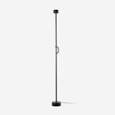 lámpara de pie de acero y aluminio negro satinado ø17,5 x 184,8 cm, vista 2