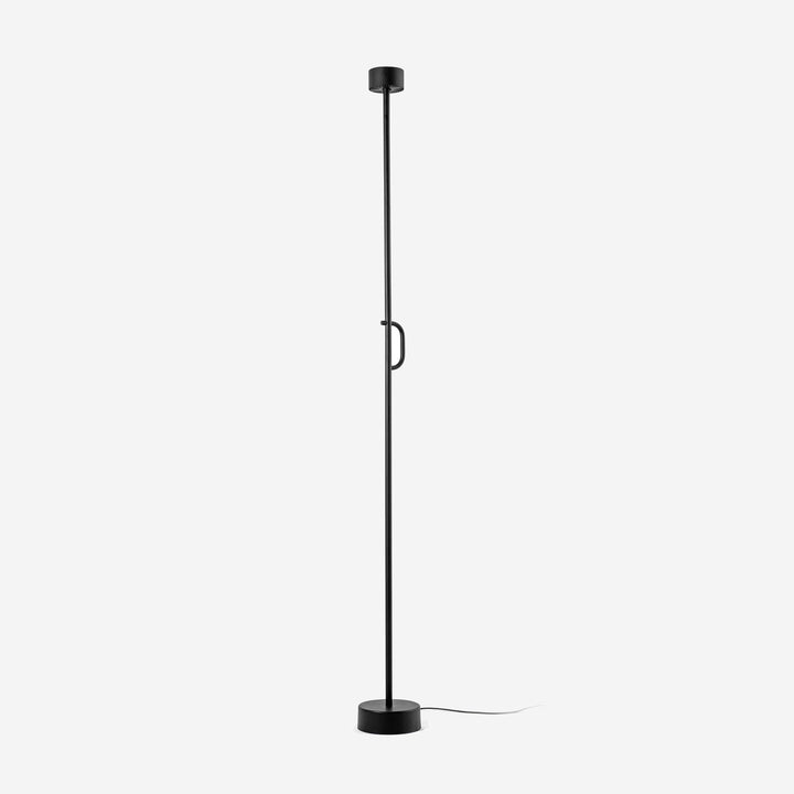 lámpara de pie de acero y aluminio negro satinado ø17,5 x 184,8 cm, vista 2