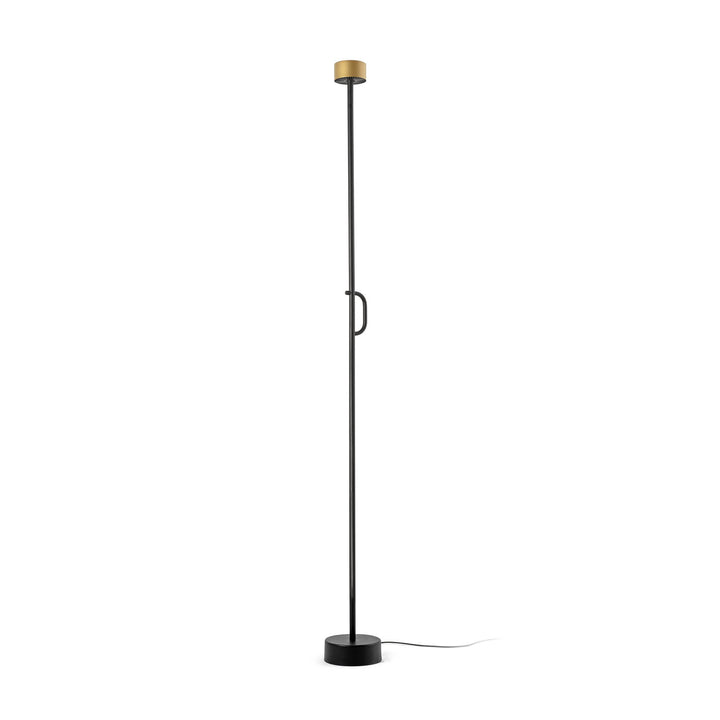 lámpara de pie de acero y aluminio negro satinado ø17,5 x 184,8 cm, vista 3