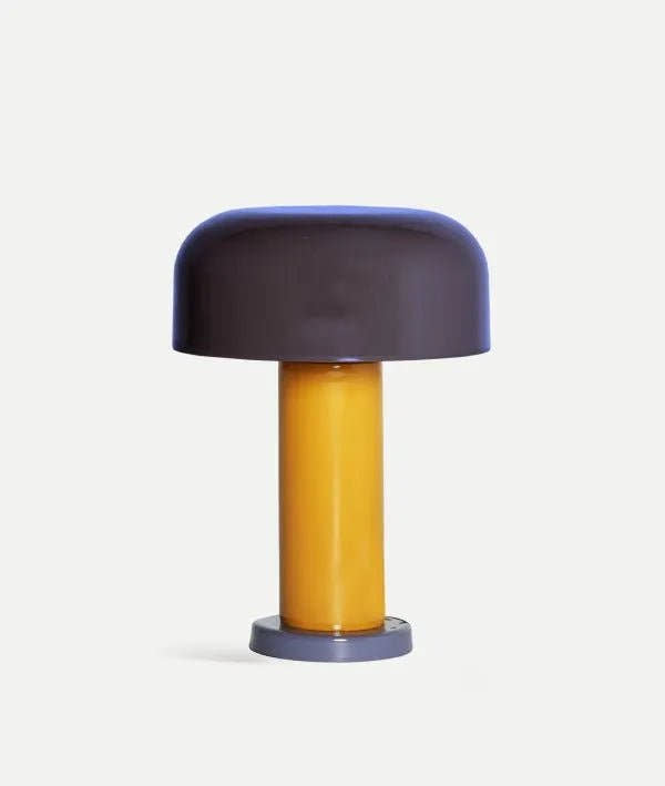 LÁMPARA DE MESA ALBATE morado color y carácter en un diseño vibrante - Lámparas de mesa - El Workshop - vidrio