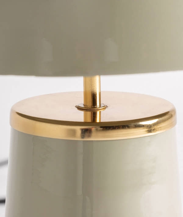 AROSA TABLE LAMP, iron in green with a glossy finish