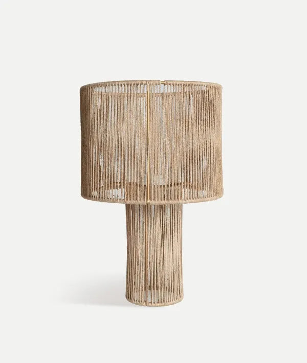 LÁMPARA DE MESA BACALAR marrón claro en yute