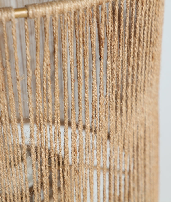 LÁMPARA DE MESA BACALAR marrón claro en yute