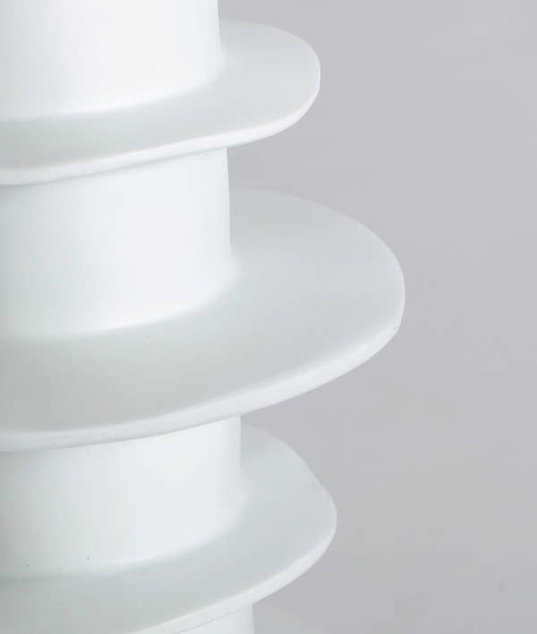 FAROA TABLE LAMP in ceramic and raffia