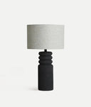 ROKKO BLACK CERAMIC TABLE LAMP