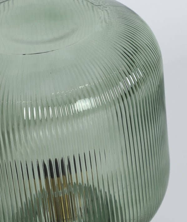 LÁMPARA DE MESA SIRA sofisticación en verde y oro - Lámparas de mesa - El Workshop - cristal